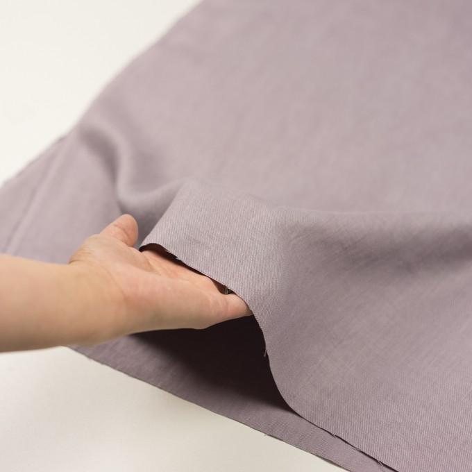 リネン×無地(グレイッシュピンク)×サージ_全22色 : fab-fabric sewing