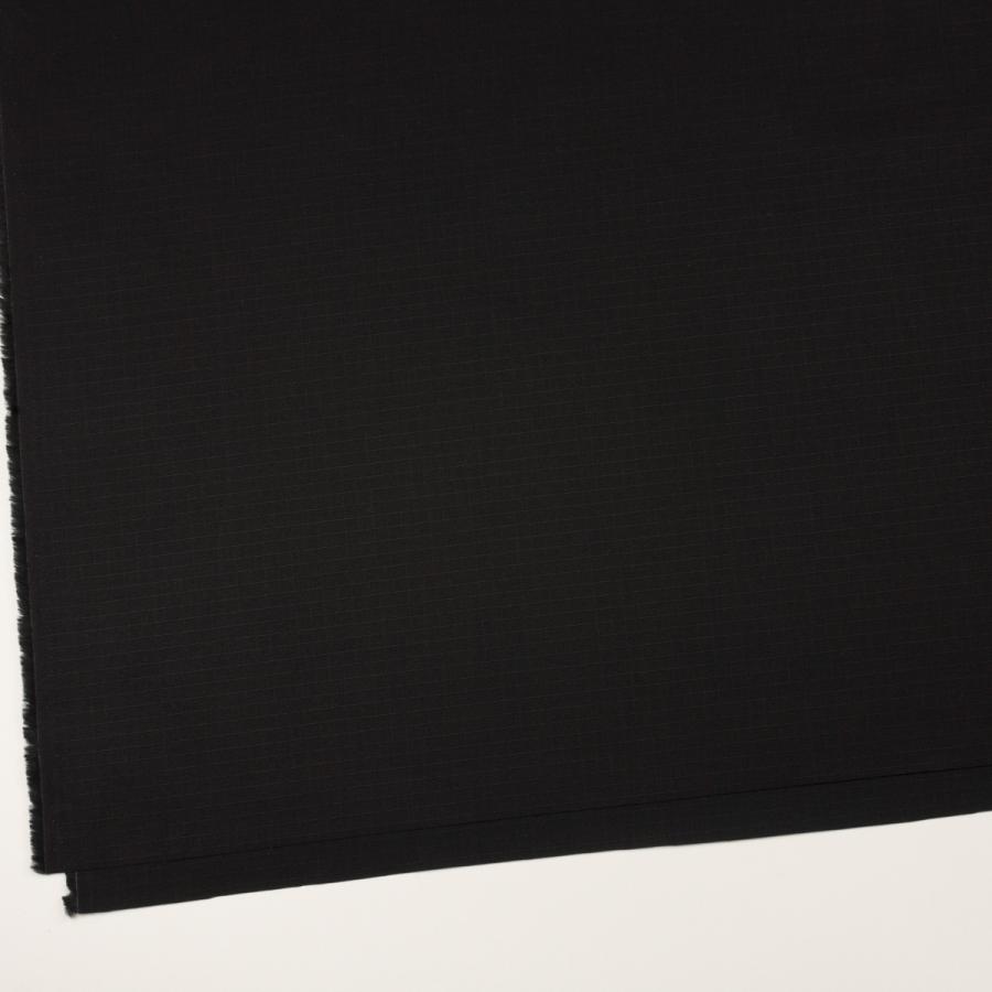 コットン×無地(ブラック)×リップストップ_全3色 : fab-fabric sewing
