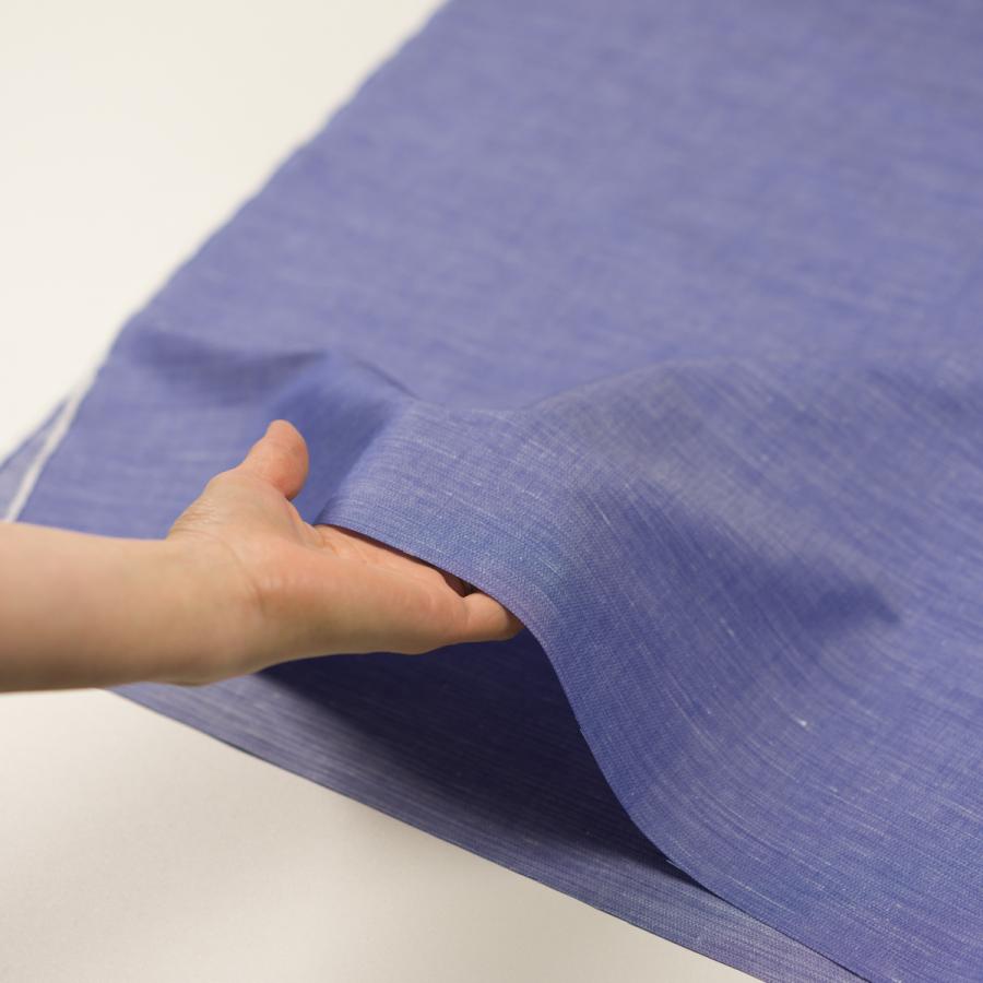 コットン＆リネン×無地(ラベンダーブルー)×ドビー_全4色 : fab-fabric