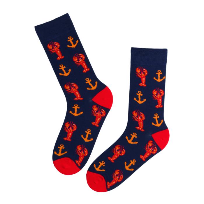 北欧エストニアのユニーク柄ソックス ソキサフテル Sokisahtel 海の香りをまとうロブスター＆イカリソックス |  | 01