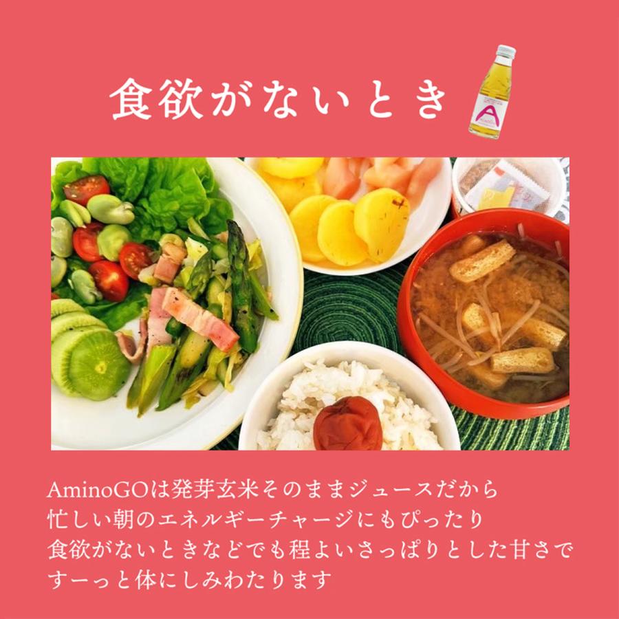 健康飲料　AminoGO　アミノジーオー　スッキリやさしい甘さの発芽玄米ジュース | FABALA | 09