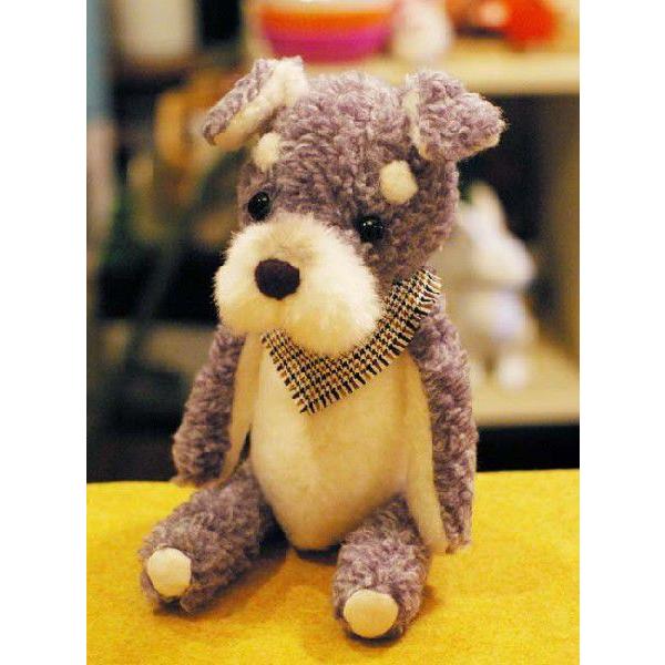 【美品】ウェディングドール　シュナウザー　結婚式　犬　洋装 ミニチュアシュナウザーぬいぐるみ・洋装ウェディングドール