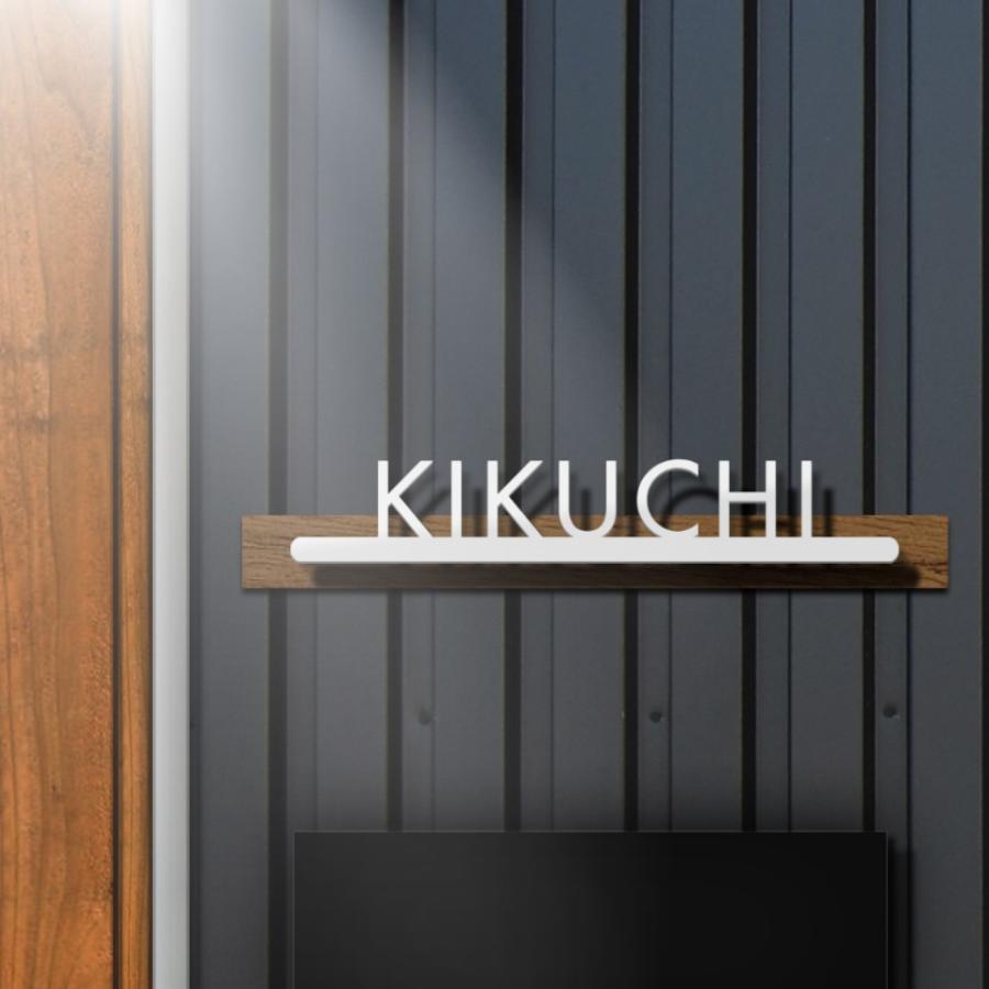 表札 シール マグネット ステンレス おしゃれ 戸建て マンション 賃貸 穴あけ不要 横幅240〜440ｍｍ対応(シンプルライン専用 表札本体は別途ご購入下さい) | IDEA MAKER | 12