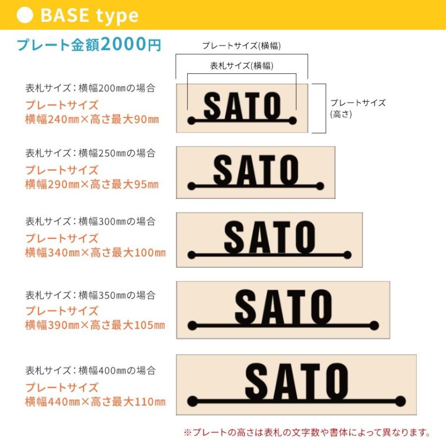 表札 シール マグネット ステンレス おしゃれ 戸建て マンション 賃貸 穴あけ不要 横幅240〜440ｍｍ対応(シンプルライン専用 表札本体は別途ご購入下さい) | IDEA MAKER | 05
