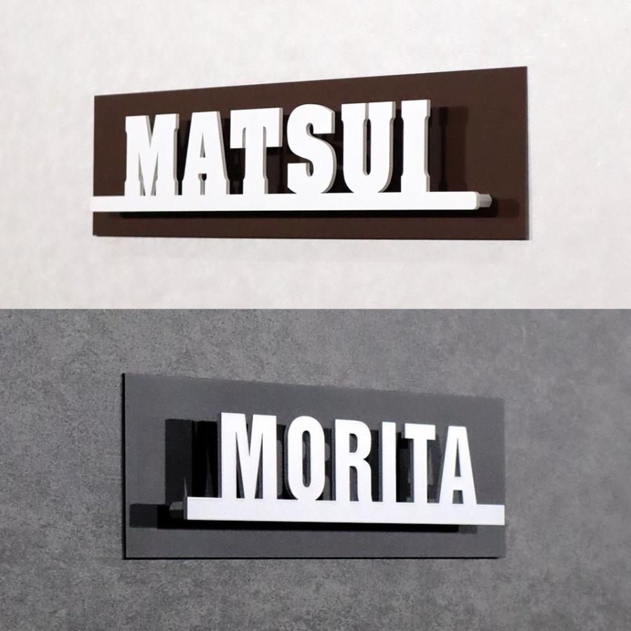 表札 シール マグネット ステンレス おしゃれ 戸建て マンション 賃貸 穴あけ 不要 横幅240〜340ｍｍ対応(シンプルライン専用 表札本体は別途ご購入下さい) | IDEA MAKER | 01