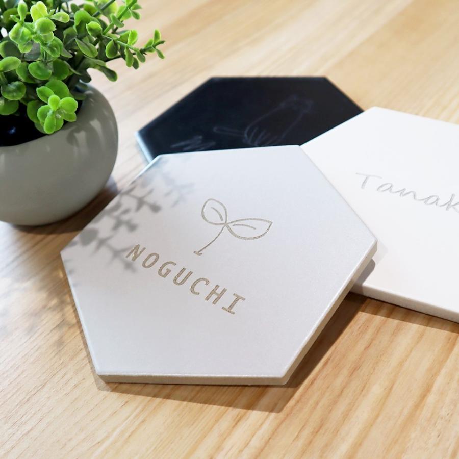 表札 おしゃれ 戸建て タイル 六角形 風水 犬 二世帯 住所 部屋番号 猫 両面テープ 貼り付け 貼る (tile-np03) | IDEA MAKER | 15