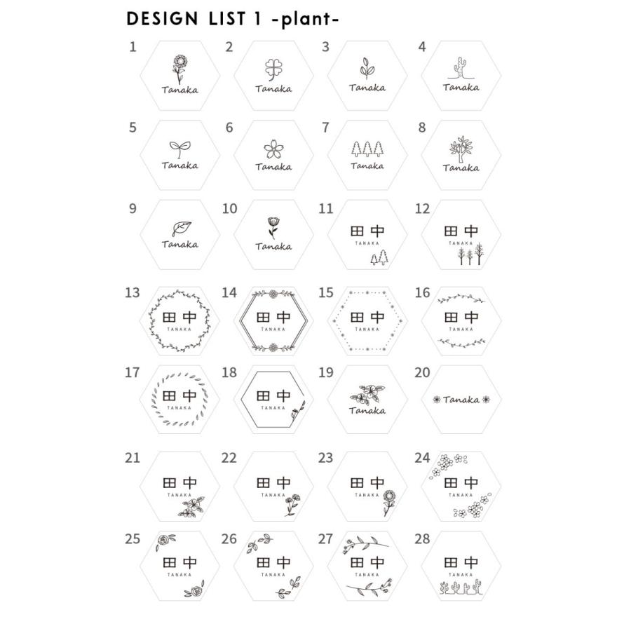 表札 おしゃれ 戸建て タイル 六角形 風水 犬 二世帯 住所 部屋番号 猫 両面テープ 貼り付け 貼る (tile-np03) | IDEA MAKER | 03