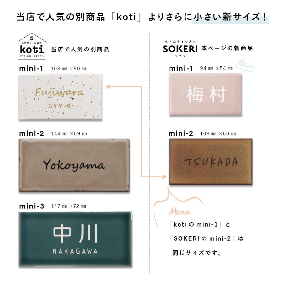 Tile Np13 表札 戸建て おしゃれ 送料無料新品 タイル おしゃれなタイル表札 北欧 新商品 Sokeri