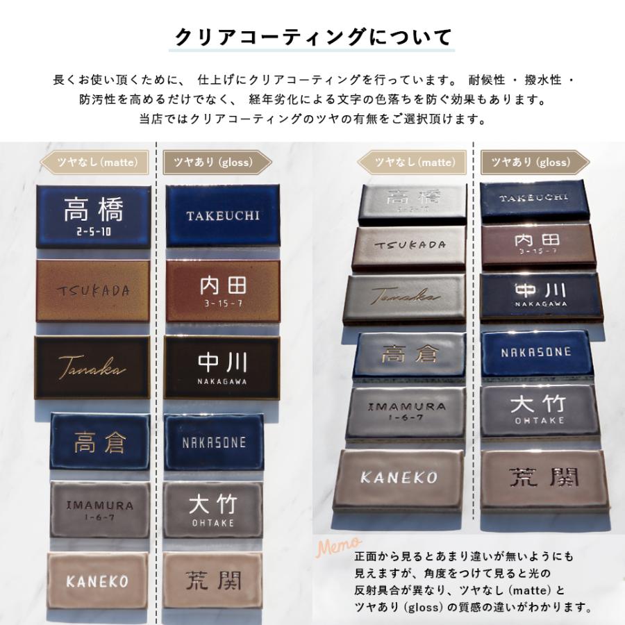 Tile Np13 表札 戸建て おしゃれ 送料無料新品 タイル おしゃれなタイル表札 北欧 新商品 Sokeri
