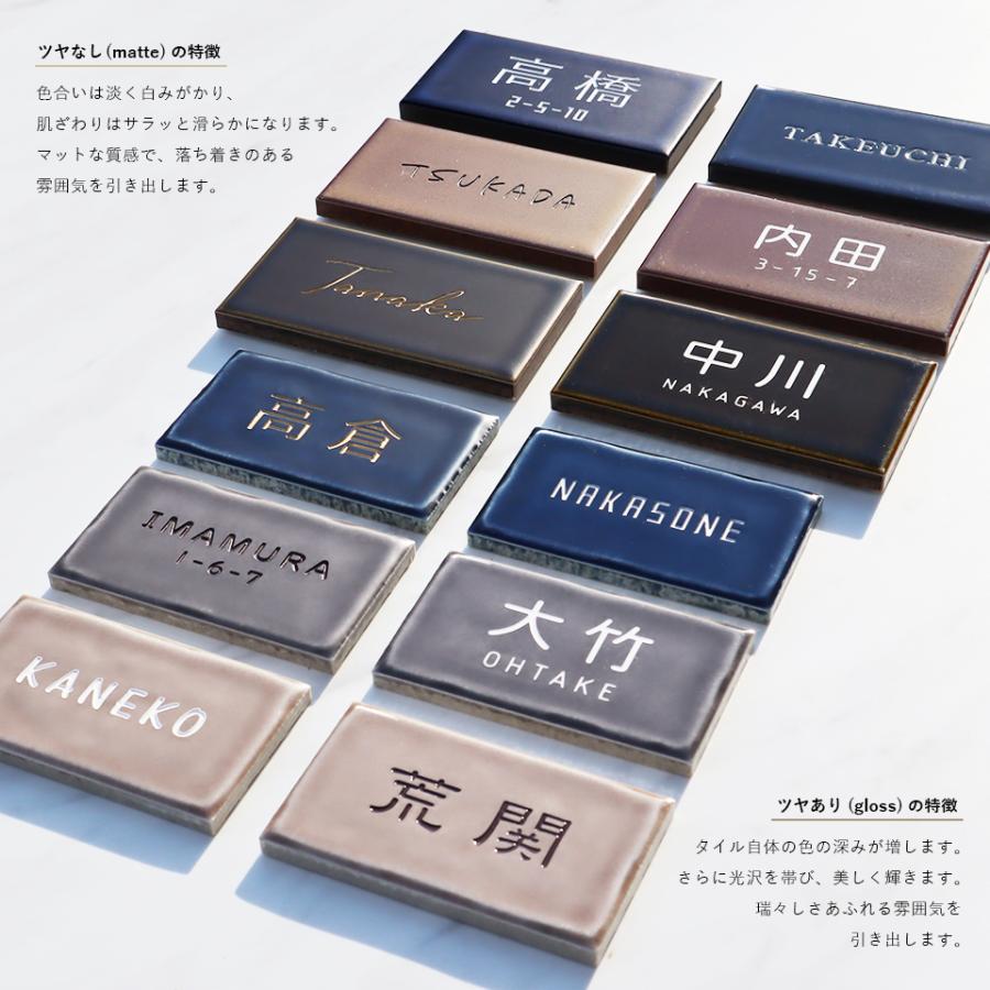 Tile Np13 表札 戸建て おしゃれ 送料無料新品 タイル おしゃれなタイル表札 北欧 新商品 Sokeri