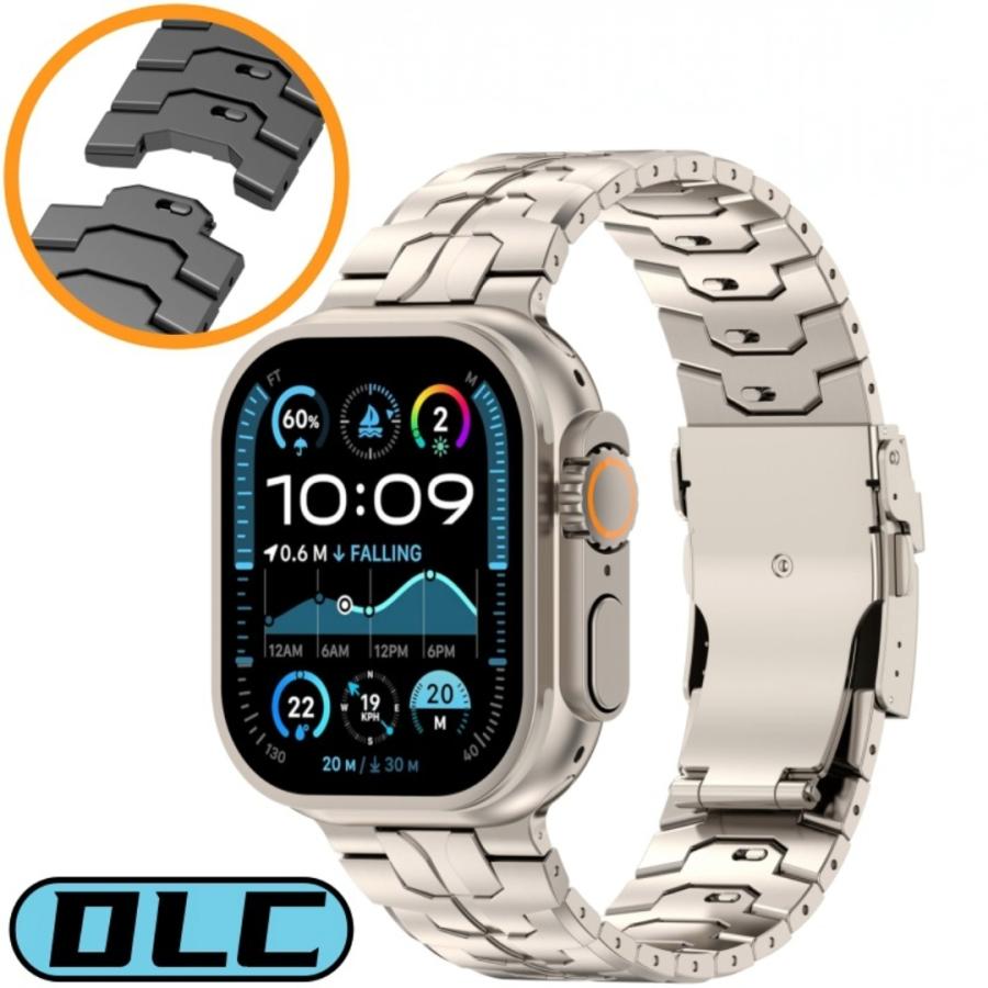 アップルウォッチ交換バンド 傷つきにくいDLC加工・チタン ti-002 | 