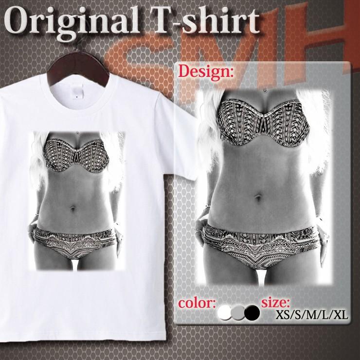 Tシャツ カットソー Unisex 水着girls Sexy セクシープリント Nice Body ナイスボディー バディー Uネック クルーネック プリントtシャツ Dt Fabian 通販 Yahoo ショッピング