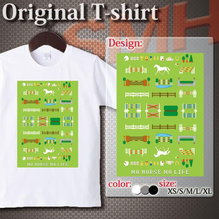 Tシャツ カットソー UNISEX 競馬グッズ 競馬 グッズ 乗馬 障害