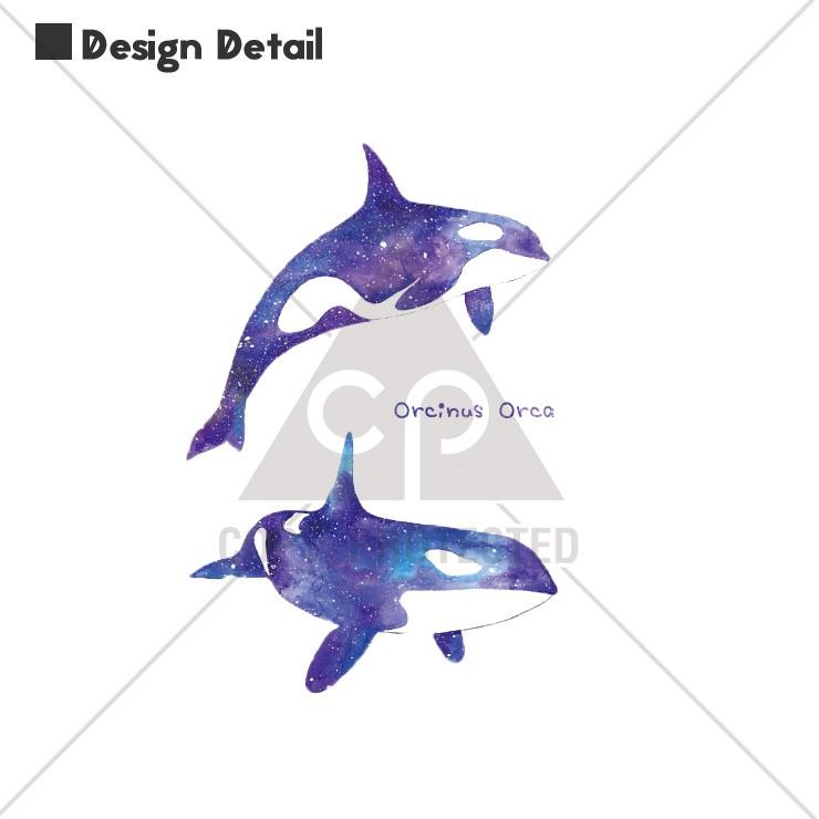 Tシャツ レディース メンズ ペア カップル 160 Xs S M L Xl 鯱 シャチ 海の生き物 水彩 大人かわいい 動物 Dt9533 Fabian 通販 Yahoo ショッピング