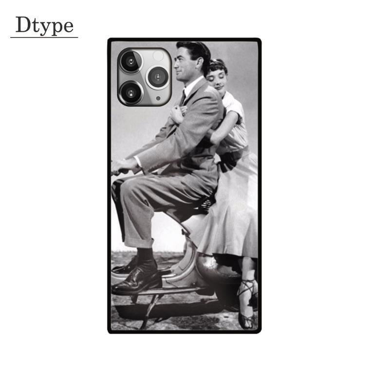 ガラスケース TPU 強化ガラス SQUARE iPhone15 アイフォン15 Pro Audrey Hepburn オードリーヘプバーン オシャレ 可愛い ローマ 休日｜fabian｜06