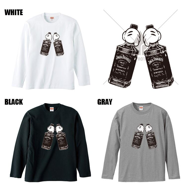 ミッキーハンド ジャックダニエル ブランド パロディ ロンT 韓国