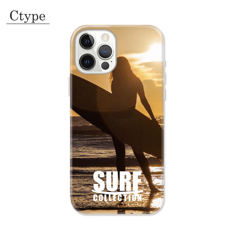 全機種対応 スマホ ケース iPhone15 15pro Galaxy Xperia ALOHA アロハ ワイキキ SURF board ボード 波乗り 海 夕暮れ SUNSET サーフ サーフィン｜fabian｜04