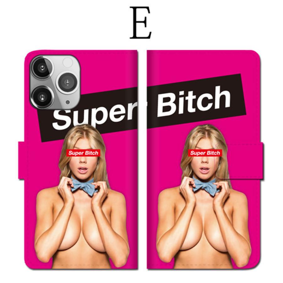 全機種対応 手帳型 iPhone15 ケース iPhone sexy セクシー Superbitch ビッチ おっぱい お尻 ストリート ボックスロゴ ストリート系 デザイン｜fabian｜06