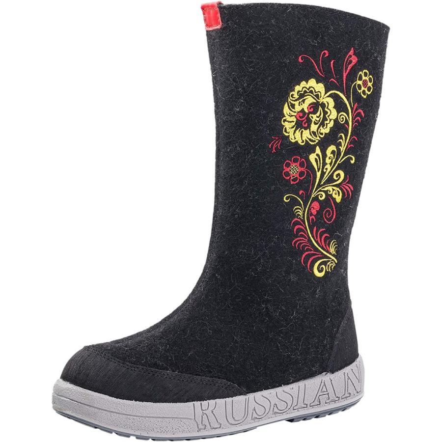 21人気no 1の Kotofey レディース防寒ブーツ 23 0 黒 暖かい靴 ロングブーツ 靴ずれなし 滑りにくい ファスナー 軽量 花柄 裏ウール スノーシューズ ブーツ Demolition Training