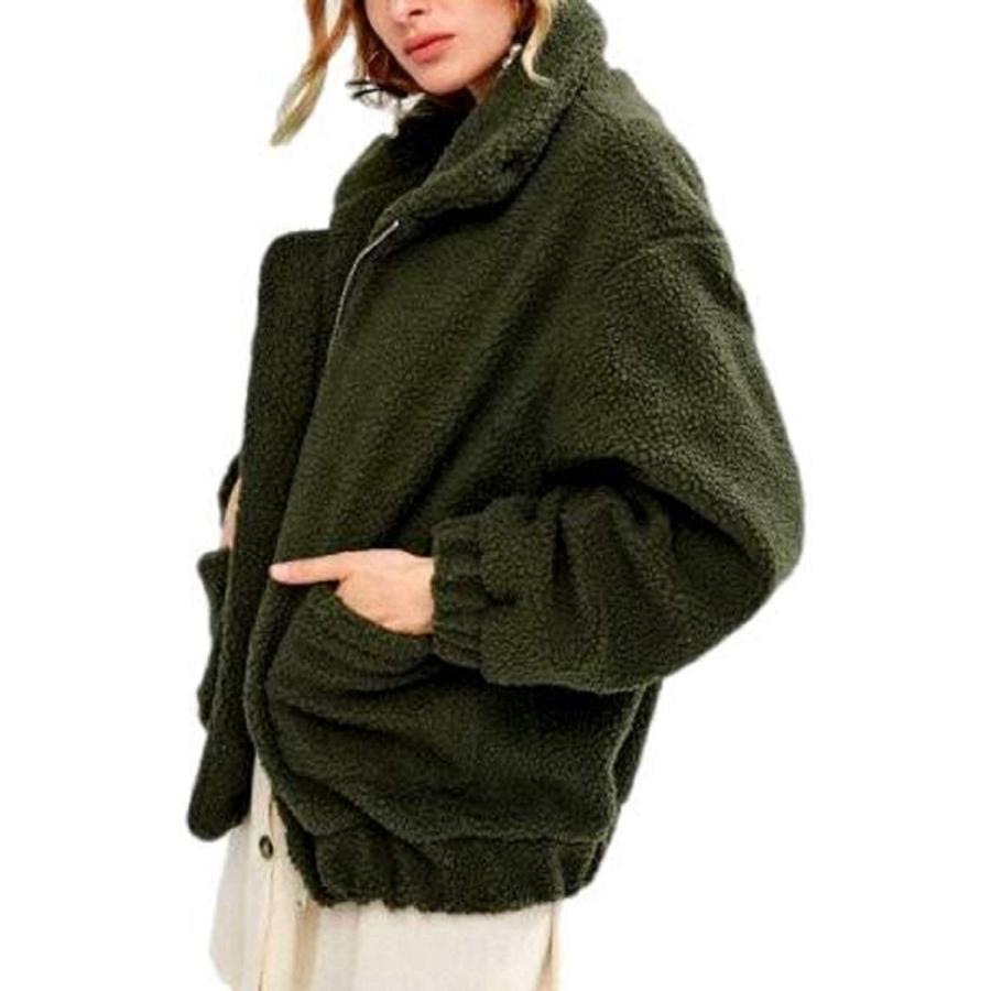 Maison De Tao メゾンドタオ ウィメン ジップ アップ カーディガン ウィンター 大きいサイ 暖かい エスニック ファーポケット ニット 売れ筋