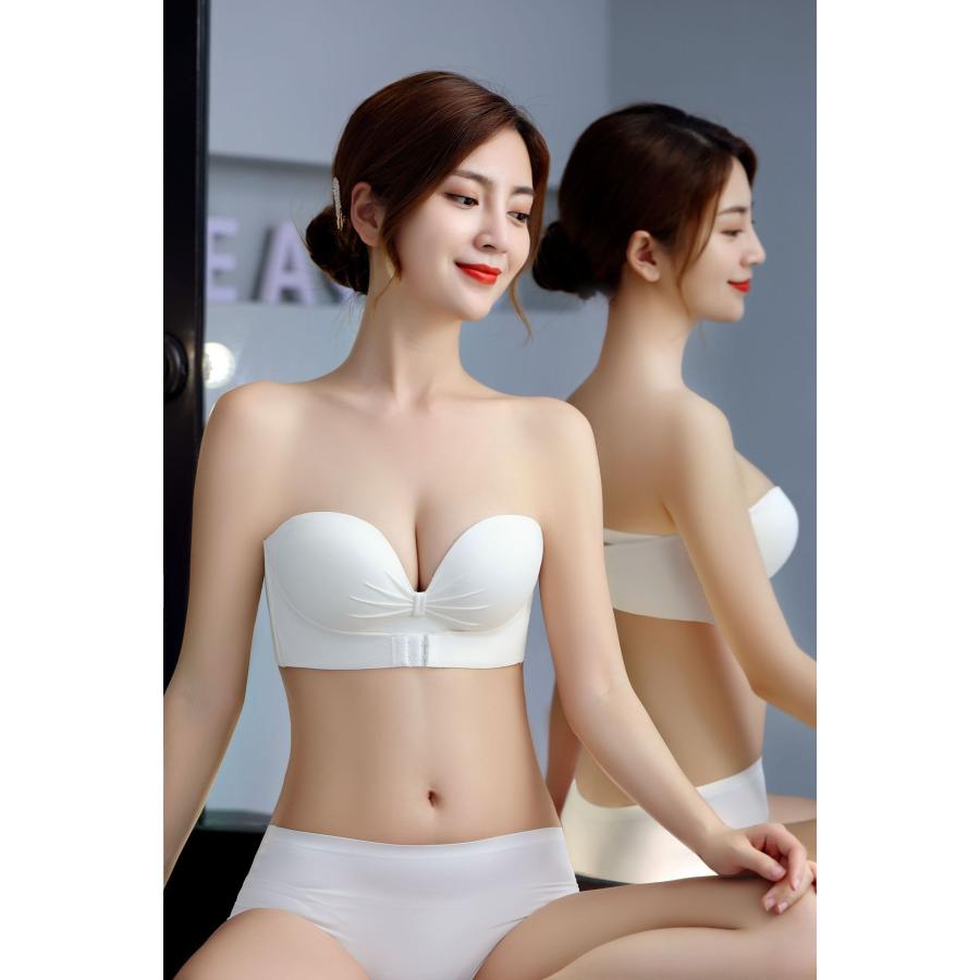 ブラジャー ショーツセット 下着女性 上下セット ストラップレスブラ