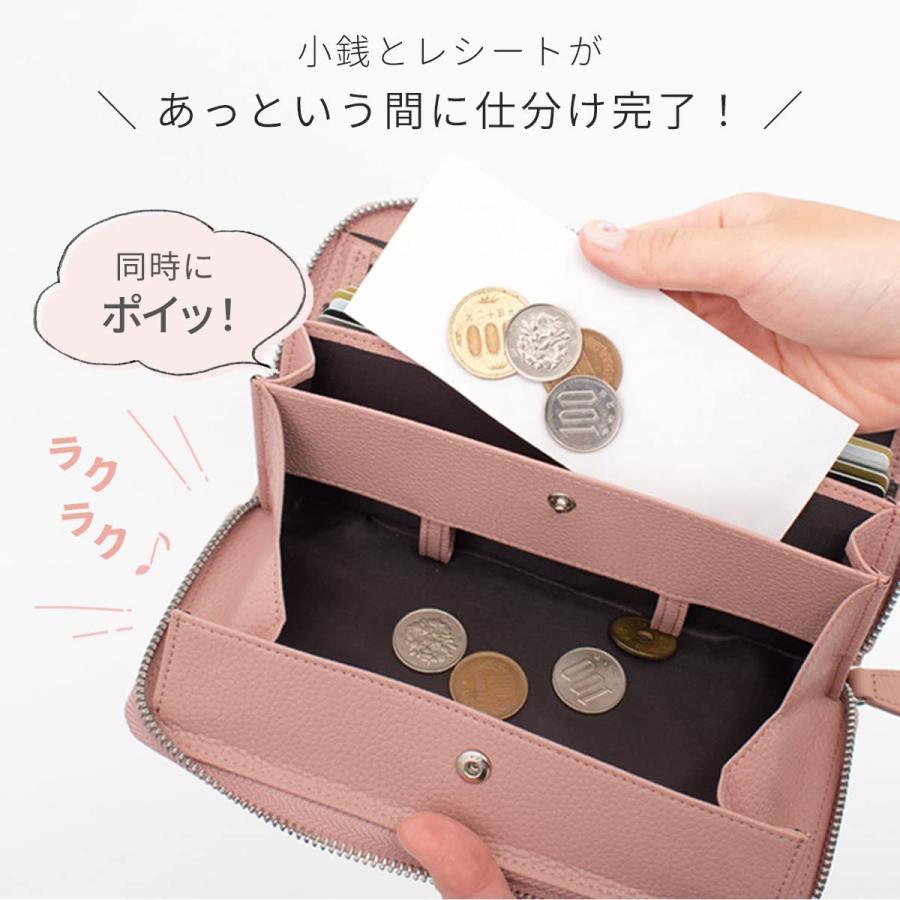 財布 長財布 レディース 本革 牛革 軽量 BOX型 コインスルー ギャルソン レシート 小銭 長財布レディース スキミング防止 L字ファスナー