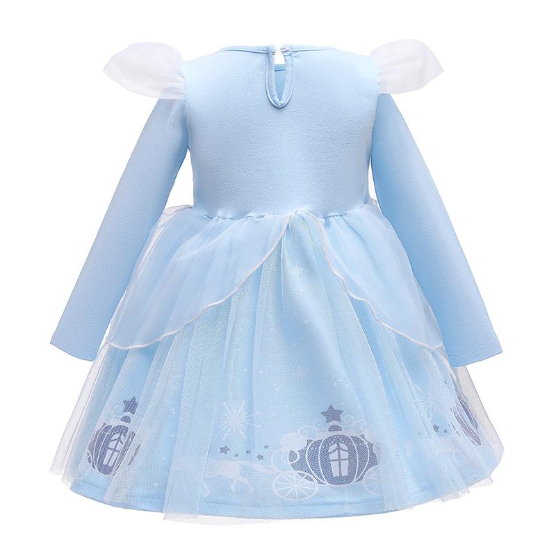 プリンセスドレス シンデレラ ワンピース キッズ 衣装 子供 長袖