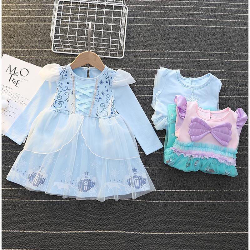 プリンセスドレス シンデレラ ワンピース キッズ 衣装 子供 長袖