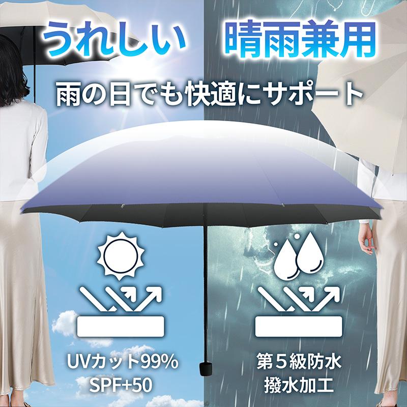 日傘 雨傘 折りたたみ傘 折り畳み傘 頑丈 丈夫 大きいサイズ 自動開閉 晴雨兼用 完全遮光 メンズ レディース 24本骨 ワンタッチ UVカット 爆買 | ブランド登録なし | 08