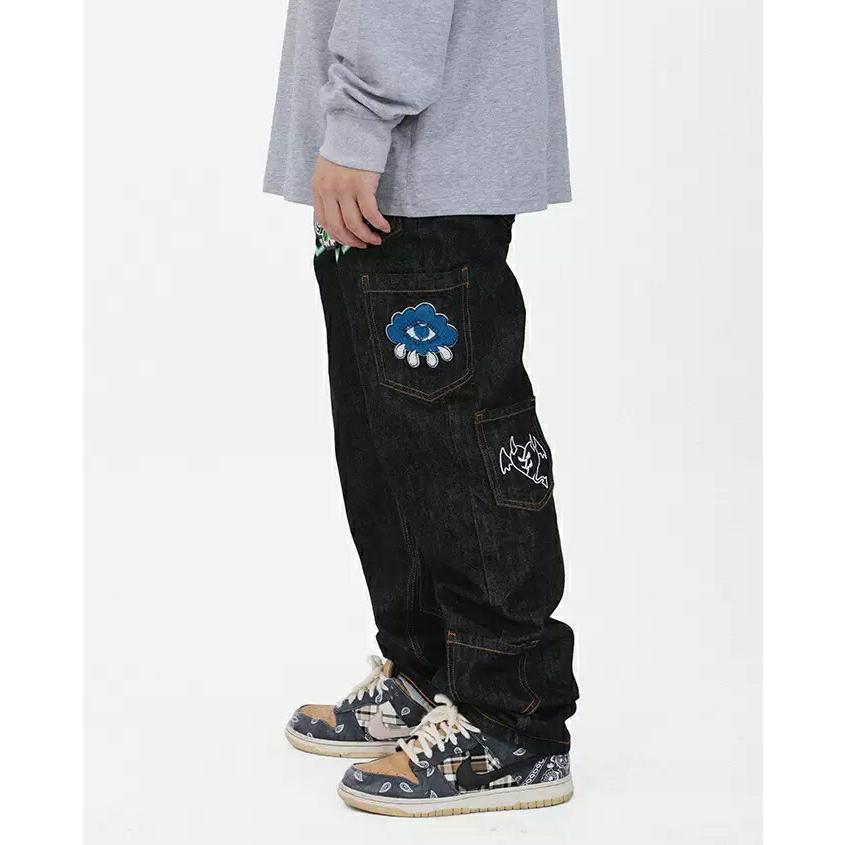 CASHRULES キャッシュルールズ Pocket Embroidery Pants デニム CASHRULES キャッシュルールズ Pocket Embroidery Pants デニム