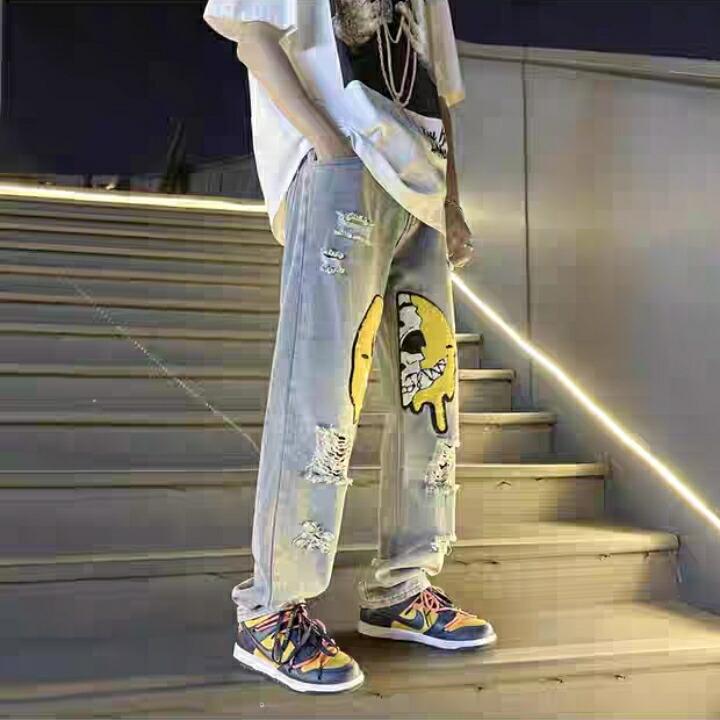 レビュー記入でプレゼント】メンズ ワッペンデニム デニム