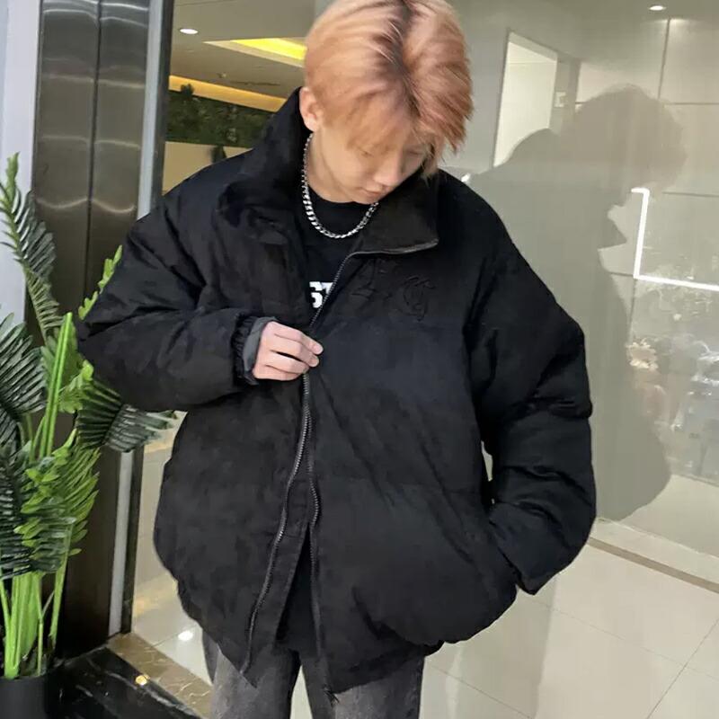 HARSH AND CRUEL 防寒 ダウンジャケット ダウン ジャケット JACKET エンボスロゴ ストリート ストリートファッション ハーシュアンドクルーエル_4