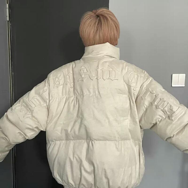 HARSH AND CRUEL 防寒 ダウンジャケット ダウン ジャケット JACKET エンボスロゴ ストリート ストリートファッション ハーシュアンドクルーエル_7