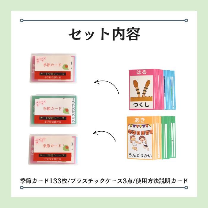 持ち歩き学習カードシリーズ/輝く未来教育/商標出願】季節カード