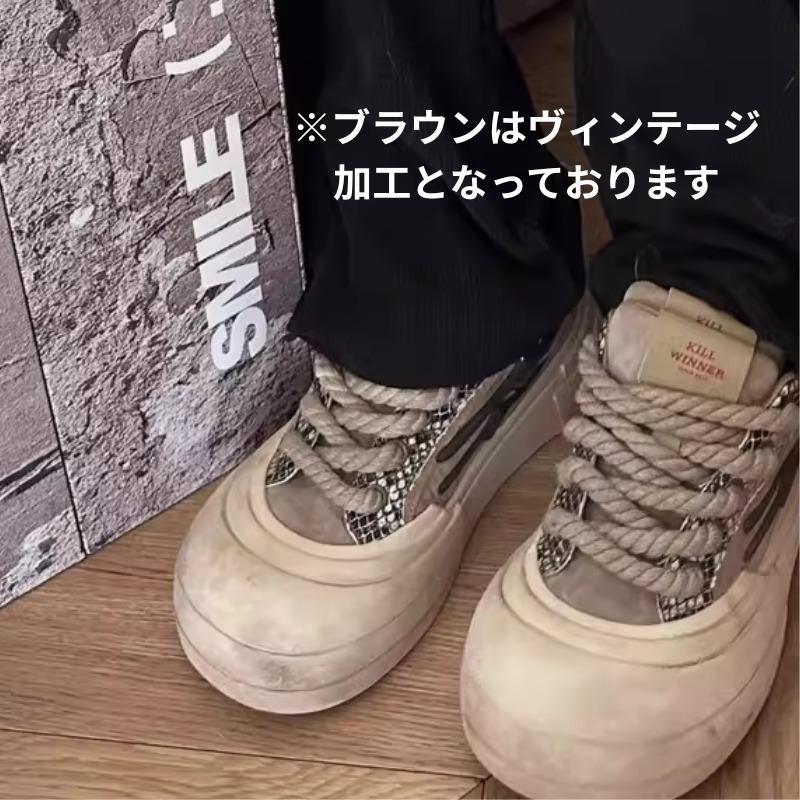 KILLWINNER Smile life 厚底 ボリューム スニーカー 正規品 : Vel