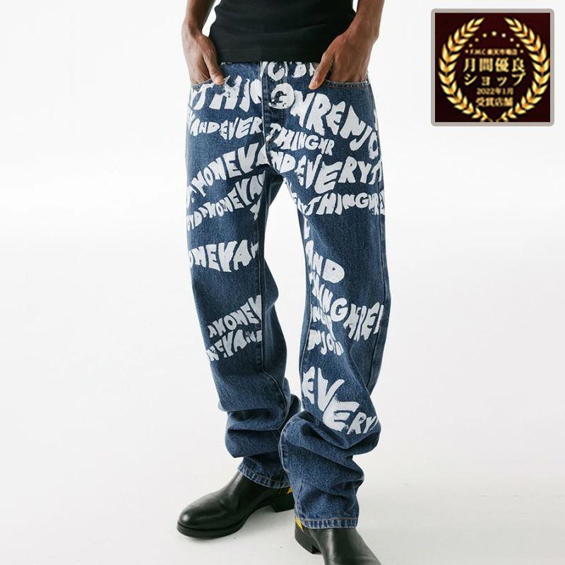 MEDM Mr Enjoy Da Money おしゃれ ラッパー デニム パンツ Gパン 