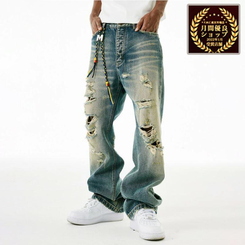 MEDM Mr Enjoy Da Money おしゃれ ラッパー デニム パンツ G