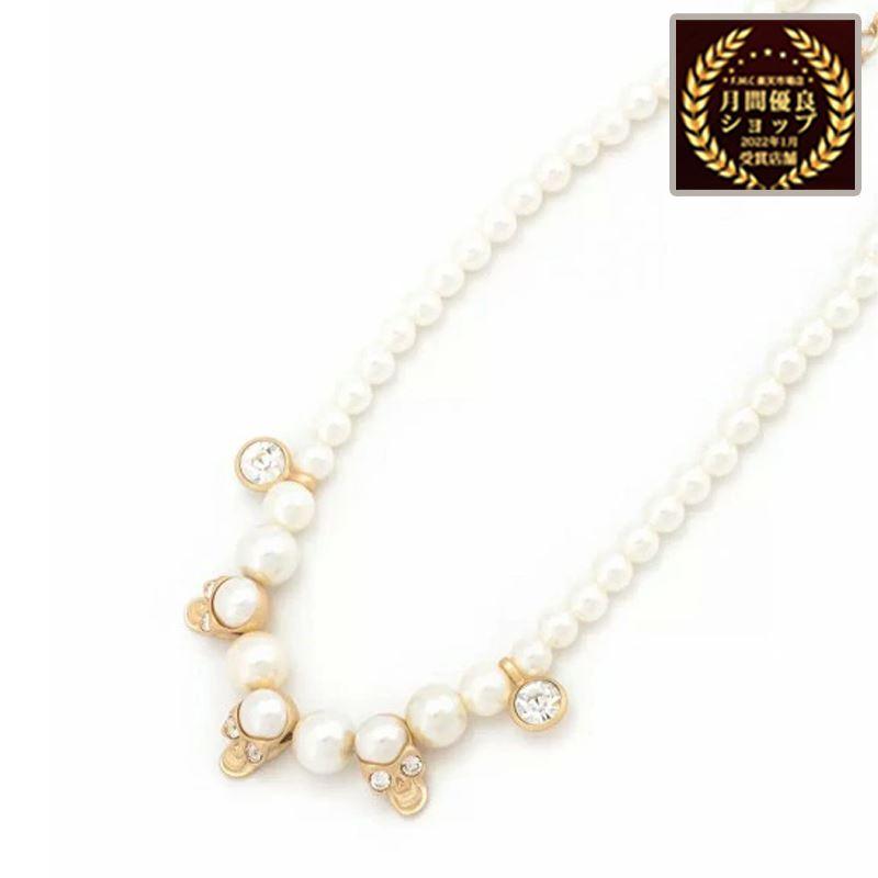 EVAE MOB エバーモブ ネックレス パール ドクロ スカル Pearl Skull