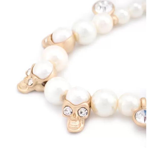 EVAE MOB エバーモブ ネックレス パール ドクロ スカル Pearl Skull