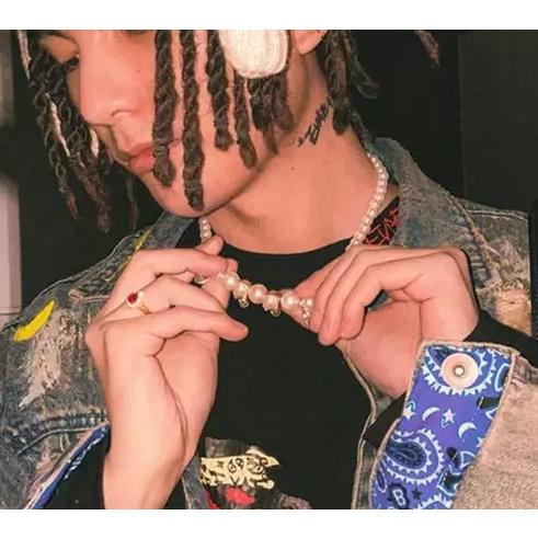 EVAE MOB エバーモブ ネックレス パール ドクロ スカル Pearl Skull