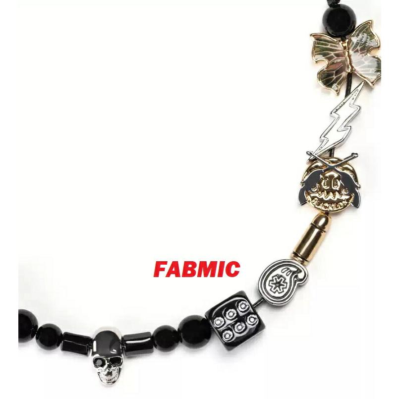EVAE MOB × BLACK LUX ROARGUNS Skull Smiley Necklace スカル 