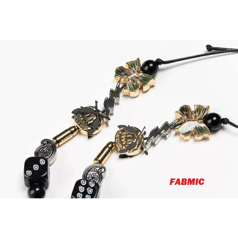 EVAE MOB × BLACK LUX ROARGUNS Skull Smiley Necklace スカル 