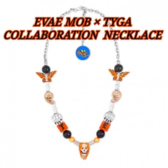 【レビュー記入でプレゼントあり】 EVAE MOB × TYGA Collaboration Necklace エバーモブ タイガ