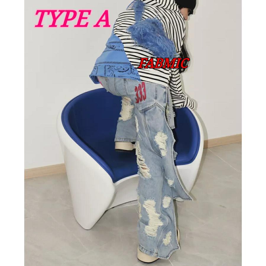 PCCVISION ピーシーシービジョン DRACULA BURST MODE DENIM PANTS