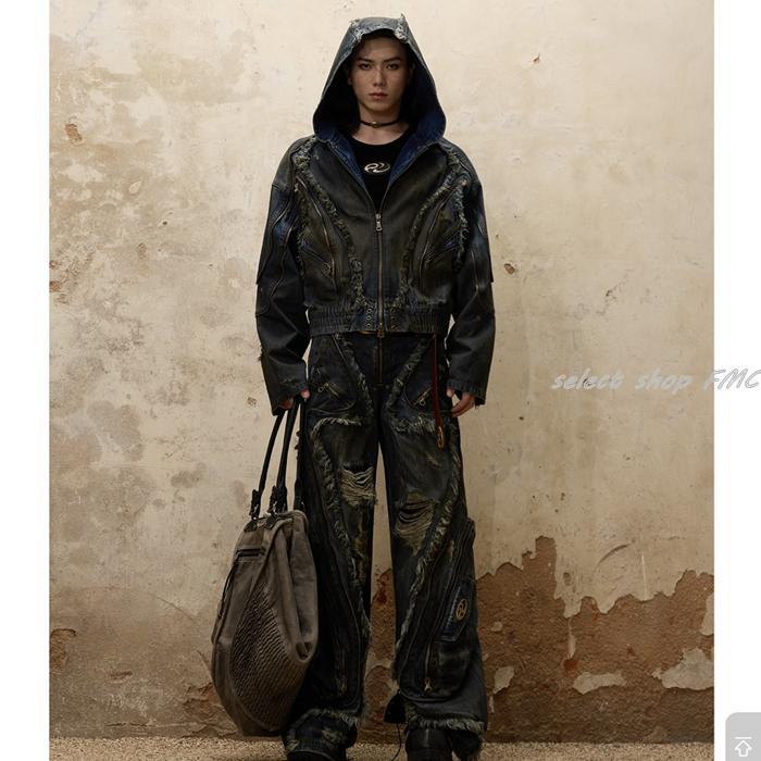 PERSONSOUL* 23FW Alians Dirty Jeans デニムパンツ デニム かっこいい
