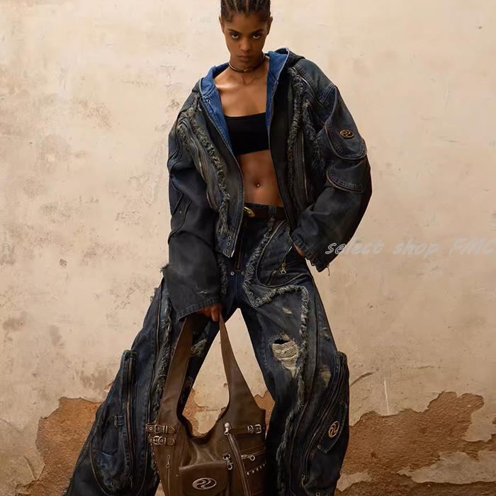 PERSONSOUL* 23FW Alians Dirty Jeans デニムパンツ デニム かっこいい