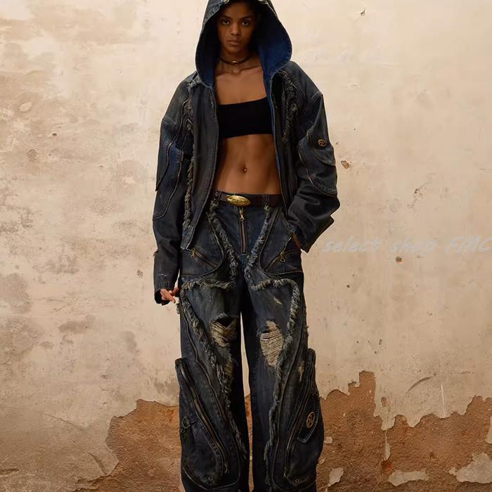PERSONSOUL* 23FW Alians Dirty Jeans デニムパンツ デニム かっこいい