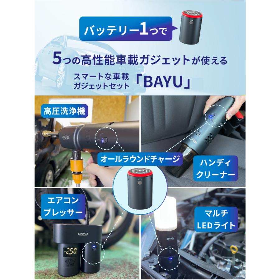 BAYU 高圧洗浄機 Amazon.co.jp: BAYU QUICK GEAR 車載ガジェットセット フル