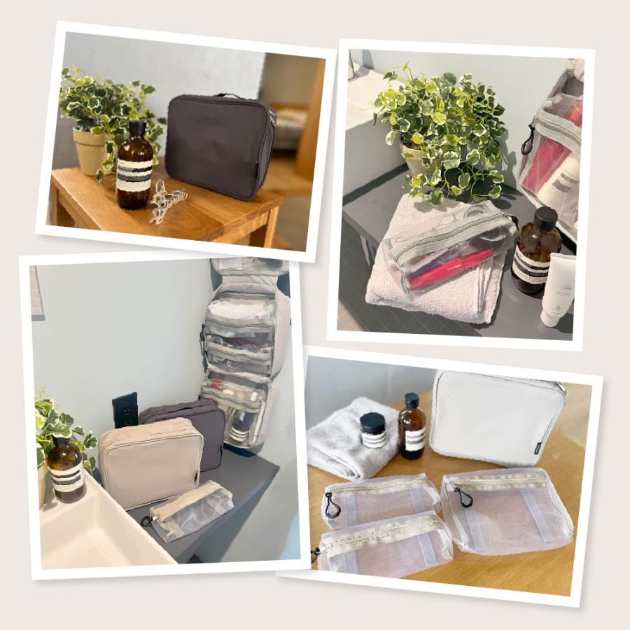 トラベルポーチ 吊り下げ 洗面用具 洗面ポーチ 旅行 ポーチ 掛ける