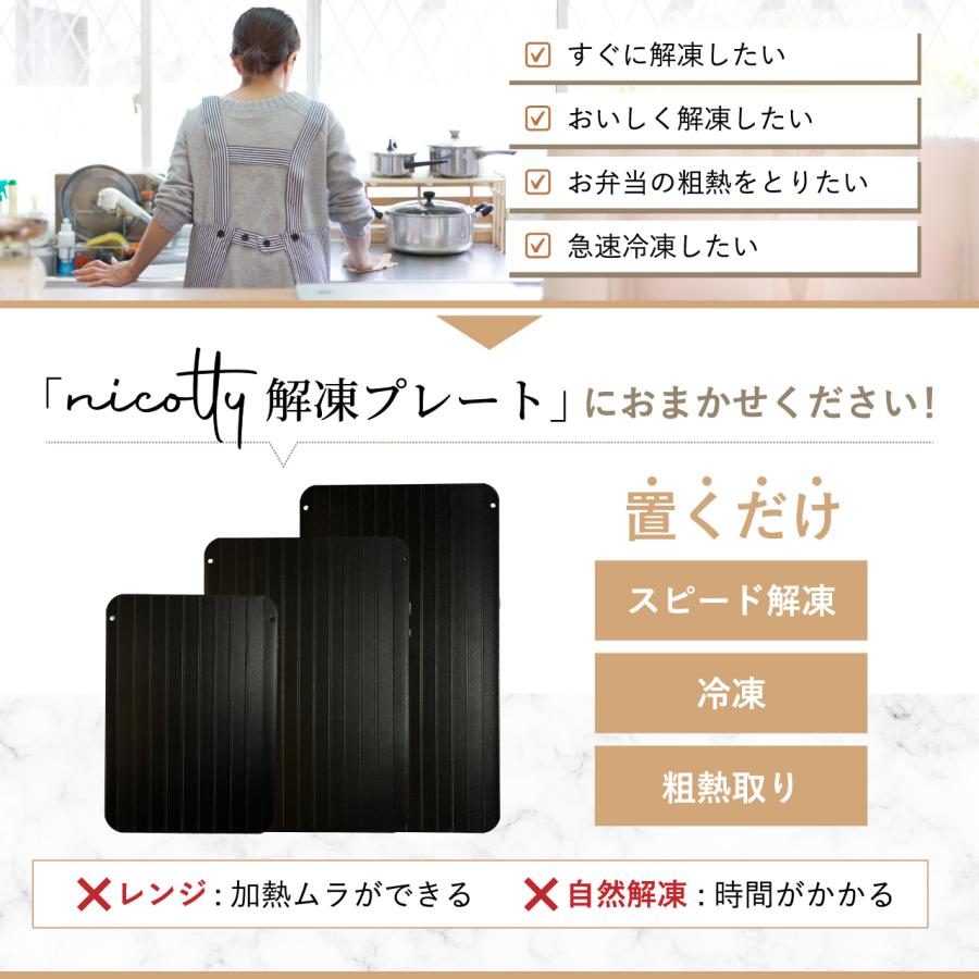 解凍プレート Mサイズ 3mm 急速解凍 プレート 解凍 冷凍 粗熱
